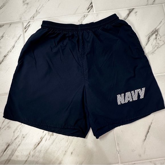 Official Navy Physical Fitness Trunks  W/Draw of String Size Medium - Picture 1 of 6